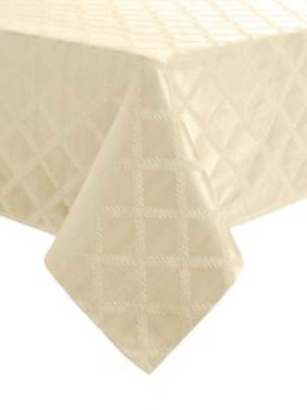 LenoxLaurel Leaf 70" x 144" Ivory Tablecloth